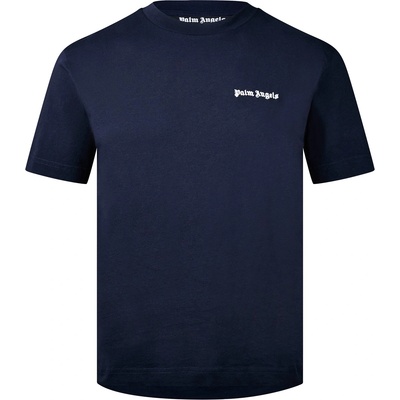 Palm angels Тениска PALM ANGELS Embroidered Logo T-Shirt - Navy