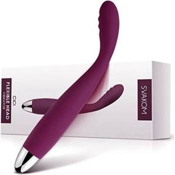 Image 1 of G-SPOT вибратор, гъвкав, тънък и елегантен, 18, 2см. - Cici Violet (SVAKOM0105)