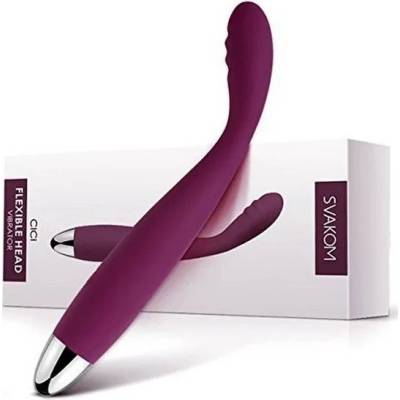 G-SPOT вибратор, гъвкав, тънък и елегантен, 18, 2см. - Cici Violet (SVAKOM0105)