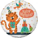 GoDan Фолиев балон с тигър „Happy Birthday (FG-OBTG)