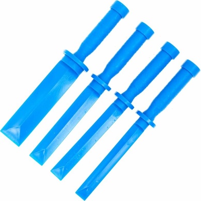 Plastové škrabky, špáry na lepené závažie, lišty, 19 - 36 mm, sada 4 ks - QUATROS QS14242