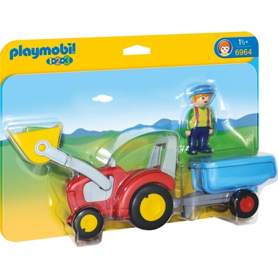 Playmobil 6964 Traktor s prívesom 1.2.3