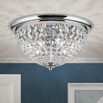 Orion DLU 1840/47-Кристален плафон PLAFOND 6xE27/40W/230V Ø 47 см хром (OR0076)