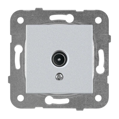 Panasonic ТВ РОЗЕТКА КАРЕ ПЛЮС МЕХ+КАПАК СИВА wktt04542sl-eu2 (wktt04542sl-eu2)