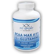 FitSport Nutrition BCAA MAX 4:1:1 + L-Glutamine 240 kapslí