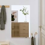 vidaXL Стенно огледало 50x80 см стъкло правоъгълно (350450)