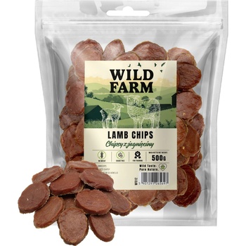 WILD FARM Ламбени чипсове 500 г лакомство за кучета