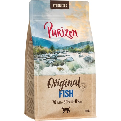 Purizon 15% намаление! 2 x 400 г Purizon за котки на специална цена! - Sterilised Adult с риба, без зърно