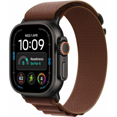 Apple Watch Ultra 4 49 mm Black Titanium Case with Burgundy Alpine Loop L MJC24QC/A