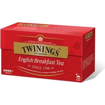 Twinings English Breakfast černý čaj 25 x 2 g