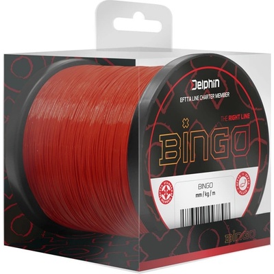 Delphin Bingo matt tmavě červená 600 m 0,28 mm 6,5 kg