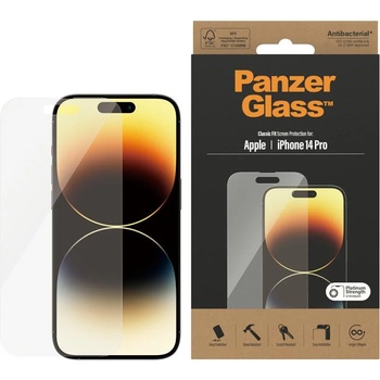 Panzer Стъклен протектор PanzerGlass Screen Protection Antibacterial за Apple iPhone 14 Pro (5711724027680)