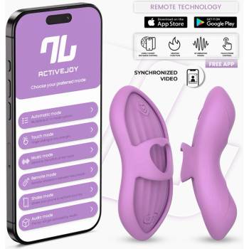 Image 1 of INTOYOU App Series Laia Heated Finger Vibrator with App Purple