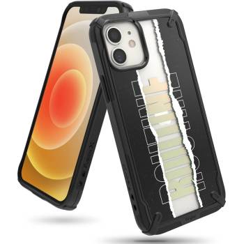 Ringke Калъф за телефон Ringke Fusion X Design за iPhone 12 Mini, черен (XDAP0020) (XDAP0020)