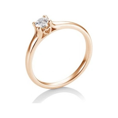Sofia Diamonds prsteň z ružového zlata s diamantom BE41 05721 R