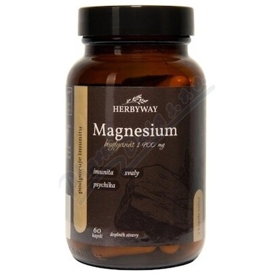 Herbs Energy Magnesium Hořčík Bisglycinát 60 kapslí