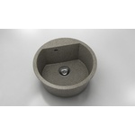 FAT Кръгла мивка Vanguard 223, Granicite, 940 Space Gray, с включен сифон - memo Мивка за вграждане