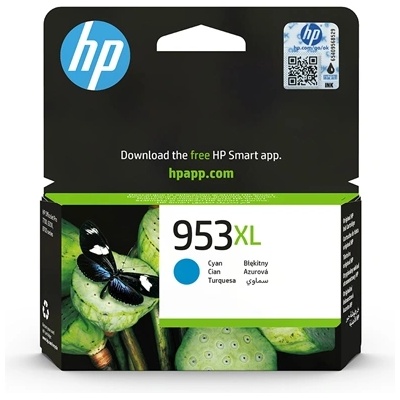 HP Оригинален патрон HP F6U16AE, 953XL, 1600 страници/5%, Cyan (3015102216)