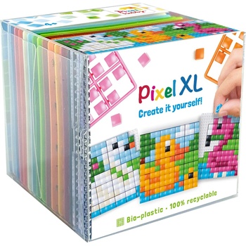 Pixelhobby Комплект от 3 мозайки с пиксели XL, Pixelhobby, Куб - На езерото (24210)
