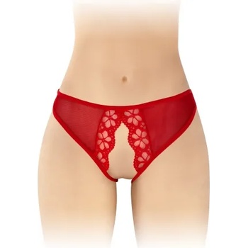 Fashion Secret Разкриващи бикини с отворено дъно Ambre червени