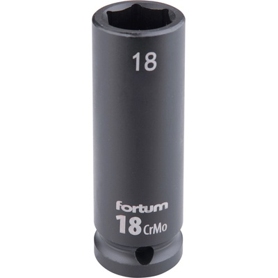 Fortum машинна (ударна) муфа 1/2", 18 mm, L 78 mm, почернена, FORTUM