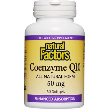 Image 1 of Natural Factors Coenzyme Q10 50 mg | All-Natural Form [60 Гел капсули]