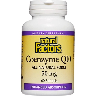 Natural Factors Coenzyme Q10 50 mg | All-Natural Form [60 Гел капсули]