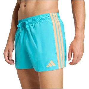 Adidas Бански гащета Adidas 3 Stripes 3´´ swimming shorts - Blue (Lucid Cyan / Lucid Orange)