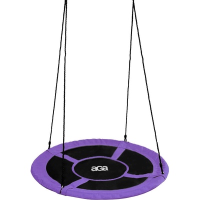 Aga Závesný hojdací kruh 90 cm Fialový