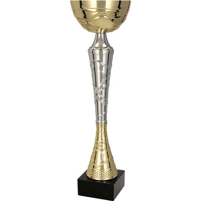 Kovový pohár Zlato-stříbrný 21 cm 7 cm