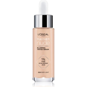 L'Oréal True Match Nude Plumping Tinted Serum серум да уеднакви цвета на кожата цвят 0.5-2 Very Light 30ml