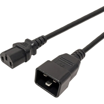 PremiumCord Kabel sítový propojovací 230V 10A 2m, konektory IEC 320 C13 - IEC 320 C20 kpsb2