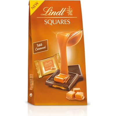 Lindt Squares Milk Caramel 144 g