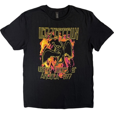 Led Zeppelin Black Flames Black XL Риза (LZTS20MB04)