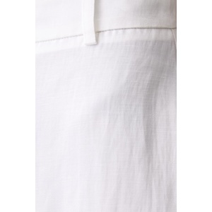 Le Privé стандартен панталон дамски с лен FRANCOISE TROUSERS BLANC (LP00754)