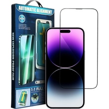5D Tvrzené sklo s aplikátorem, iPhone 13 Pro Max / 14 Plus, černé 5903396254680