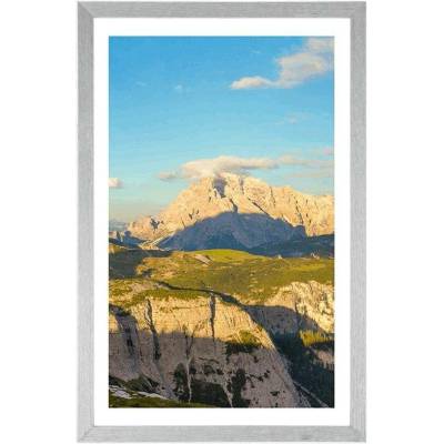 Plakát s paspartou nádherný výhled z hor - 40x60 black