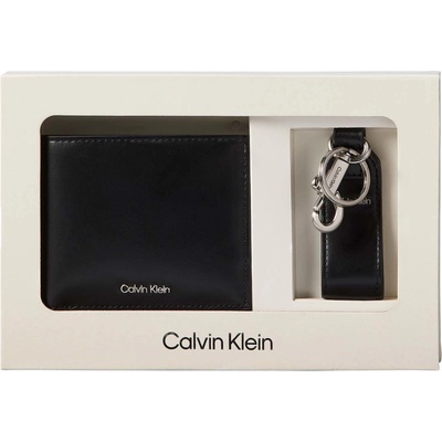 Calvin Klein Pánská kožená sada peněženka a opasek M Giftset LV04D0017GUB1
