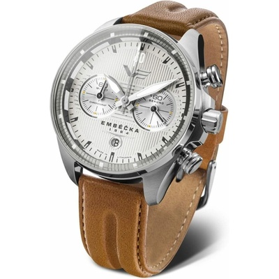 Vostok Europe 6S21/325A491 hnedý kožený remienok