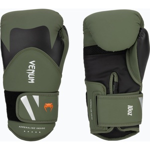 Venum Мъжки боксови ръкавици Venum Challenger 4.0 black/khaki