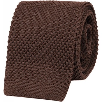 Bubibubi pletená kravata Chocolate tmavohnedá