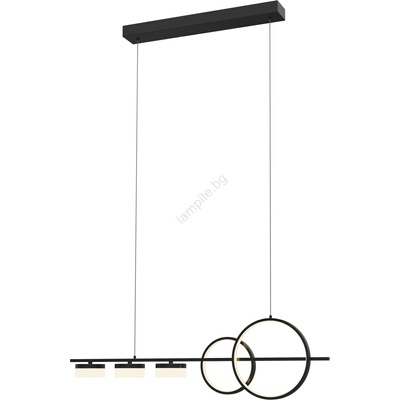 WOFI 7030-502 - LED Димируем пендел MESSINA LED/40W/230V черен (W3985)