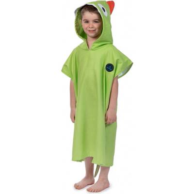 Towee Dětské pončo DINO zelená, 60 x 80 cm