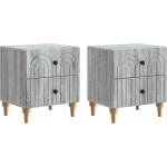 vidaXL Нощен шкаф 2 бр. Сива сонома 43 x 34, 5 x 48 см (894078)