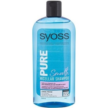 Syoss Pure Smooth šampón pre normálne až hrubé vlasy 500 ml