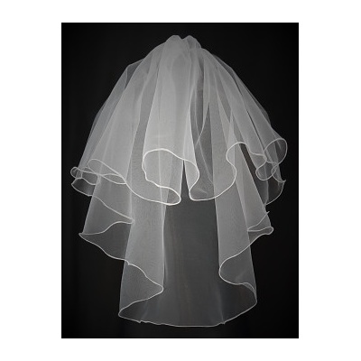 Svatební závoj overlock 55 cm – Zboží Dáma