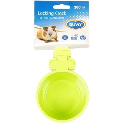 Duvo+ LAROY Group miska hlod.plast s úchytem na klec 300 ml