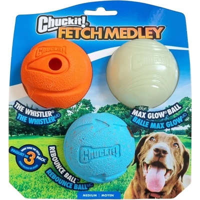 Chuckit! Míčky Medley Medium 6,5 cm 3 ks
