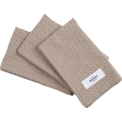 The Organic Company Малки кърпи за съдове The Organic Company 30 x 35 см сивкавобежови 3 бр (1139-226)
