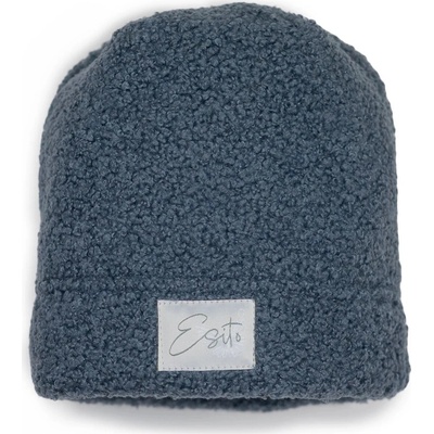 ESITO | Zimní čepice Teddy fleece double Denim blue modrá